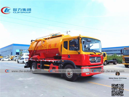 Dongfeng D9 Duolicar 15m3 Vacuum Sewer Tank Truck