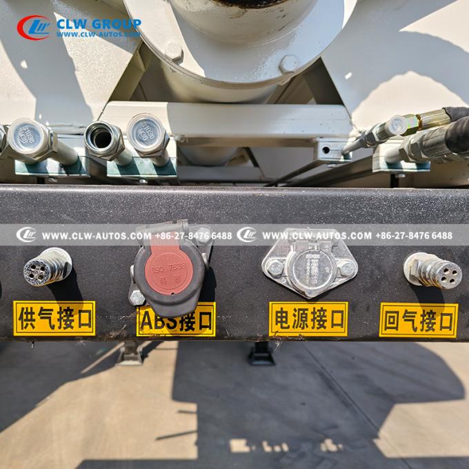 3-Axle 55mÂ³ Aluminum Bulk Feed Semi-Trailer transport configuration