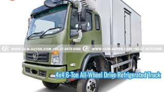 Xe tải lạnh dẫn động 4 bánh 6 tấn 4x4 có bộ phận làm lạnh không độc lập