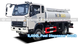 Xe tải phân phối nhiên liệu 5.000L