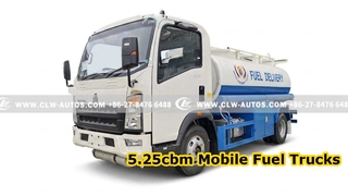 Xe tải nhiên liệu di động 5,25cbm