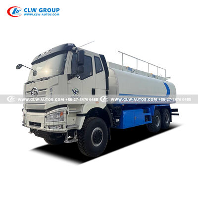 FAW J6P 6x6 390HP 25,000 Liter Fuel Delivery Truck with All-Wheel Drive for Off-Road Fuel Transport