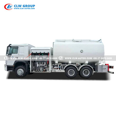SINOTRUK HOWO 20,000-Liter Aviation Refueling Truck with 5182 Aluminum Alloy Tank and 1,200 L/min Flow Rate