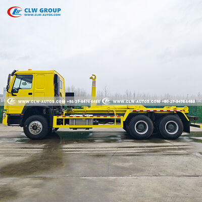 HOWO Heavy-Duty Hook Lift Garbage Truck with Powerful Hydraulic System, Sturdy Build, and Smart Safety Features