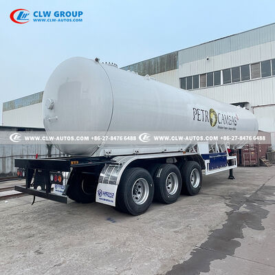 25 Ton Capacity LPG Tank Trailer with Q345R Steel Construction and Tri-Axle Heavy-Duty Chassis
