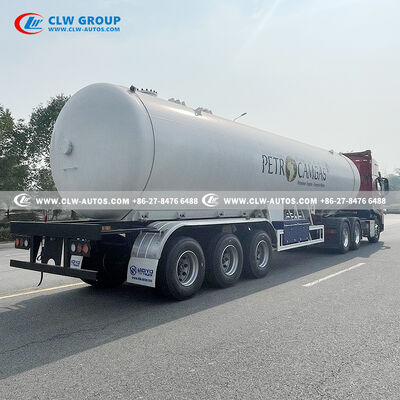 25 Ton Capacity LPG Tank Trailer with Q345R Steel Construction and Tri-Axle Heavy-Duty Chassis