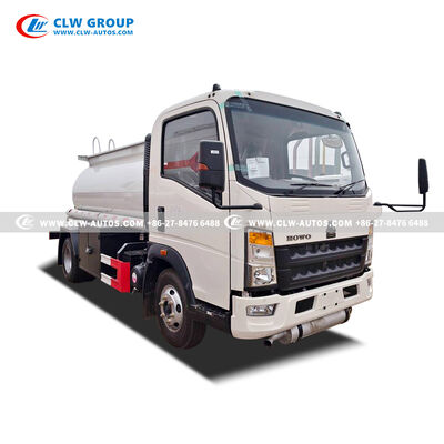 HOWO 4x2 Fuel Dispenser Truck with Explosion-Proof Dispenser and 5-60 L/min Flow Rate Powered by 116hp Diesel Engine