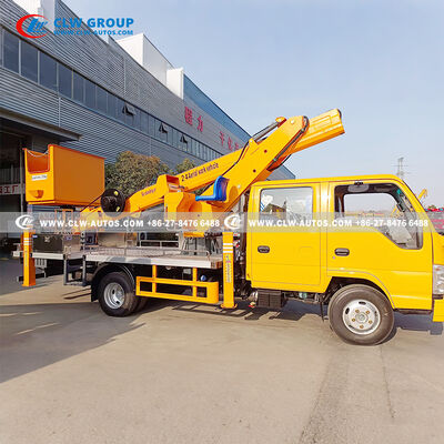 Isuzu 24m Aerial Work Truck with CAN-bus Control & 7-Section Telescopic Boom for High-Reach Operations
