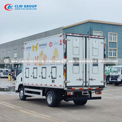 Isuzu KV100 4.2-Meter Insulated Chick Transport Truck with Precision Temperature Control and Hydraulic Tailgate