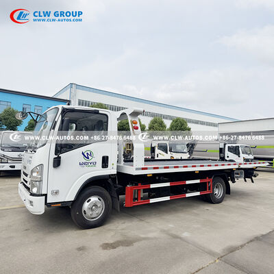Isuzu KV100 4x2 Flatbed Wrecker Truck with 120HP Euro 6 Engine, 3,000kg Rear Underlift, and 5,800mm × 2,300mm Flatbed Platform