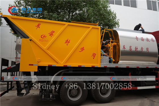 HOWO 6X4 Stainless Steel Q304-2B Asphalt Paving Truck