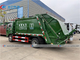 LHD Dongfeng 6cbm Compressed Garbage Truck With Double Operation System